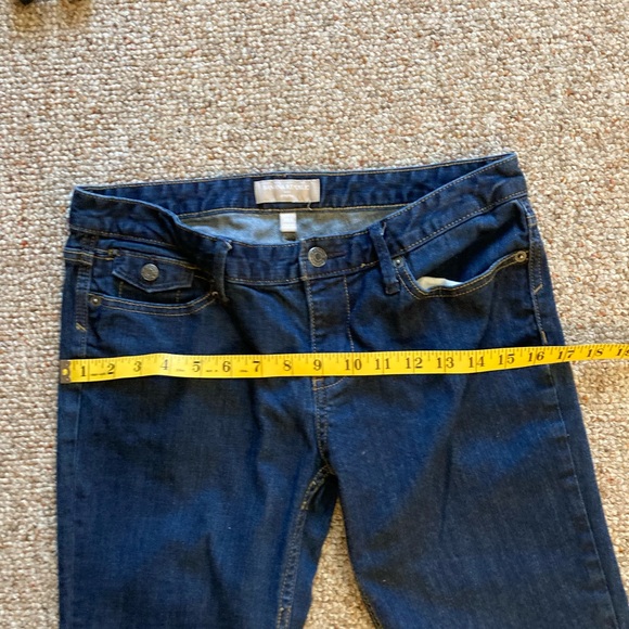 Banana Republic Denim Jeans Cuffed Stretch Dark Denim Cuffed Women’s Sz 28/6 - Picture 7 of 8